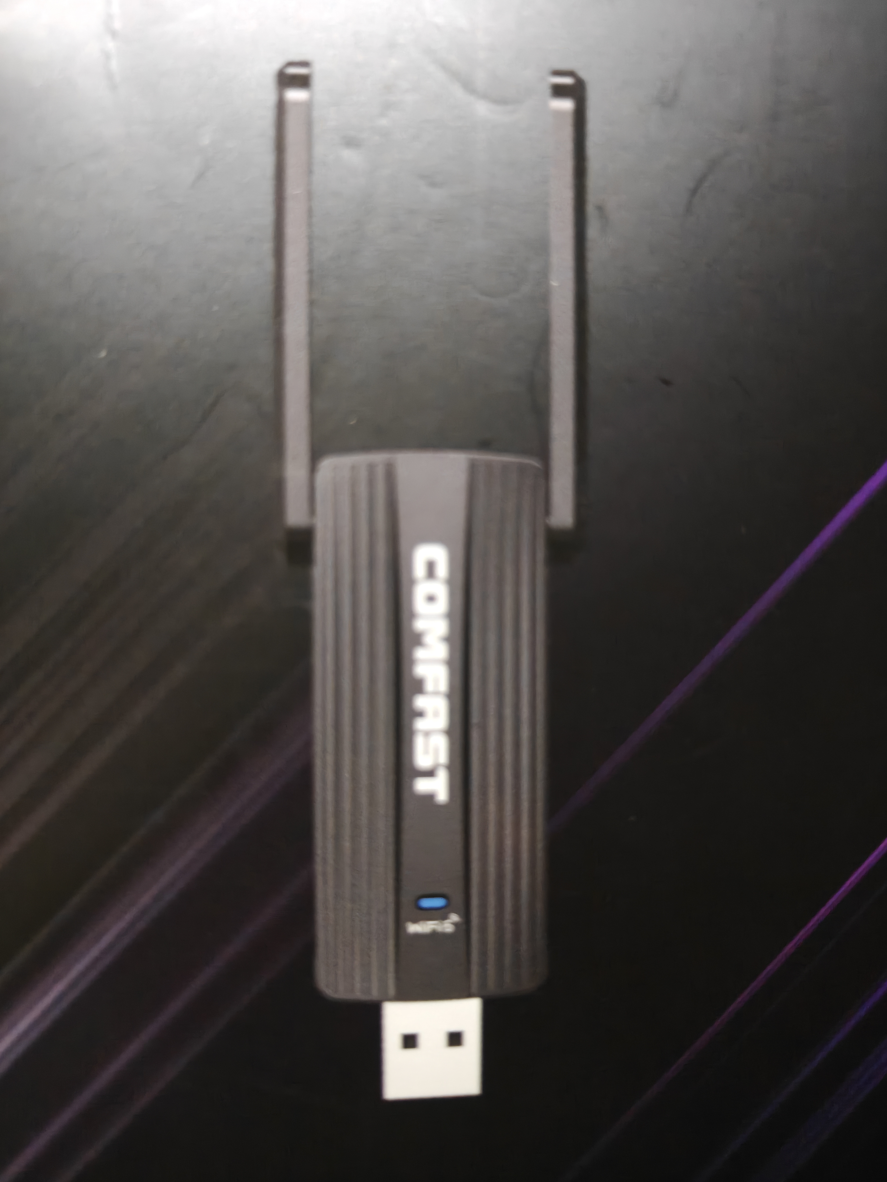 COMFAST USB无线网卡WIFI6 免驱AX1800千兆双频5G 无线网卡台式机专用 笔记本电脑接收发射器 双旋转天线 实拍图