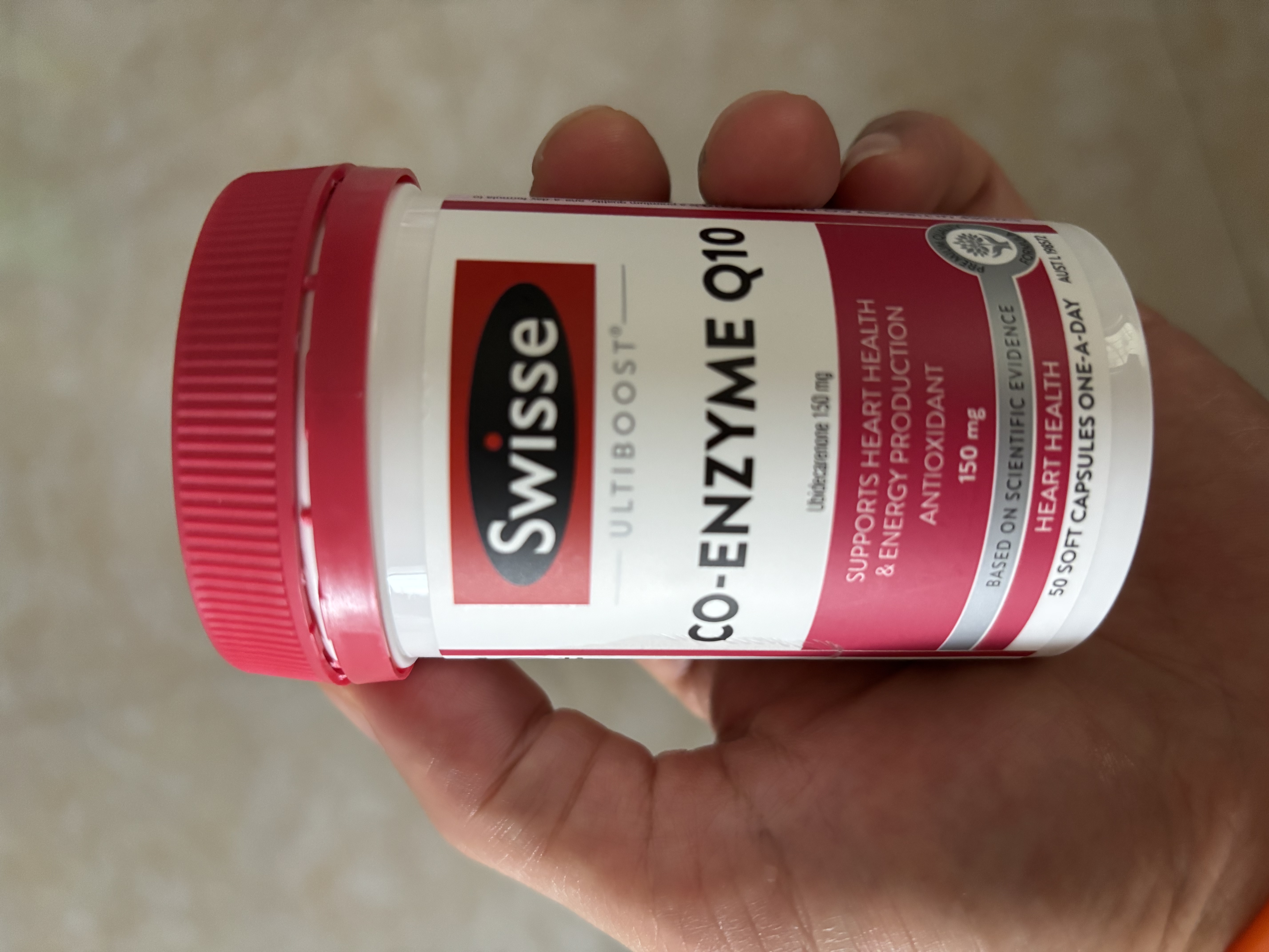 Swisse斯维诗 小黑晶辅酶Q10胶囊150mg  50粒/瓶保护心脏熬夜加班胸闷 实拍图
