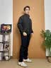 主意范（ZHUYIFAN）夹克男飞行员春秋cleanfit休闲整套立领棒球服外套短款工装冲锋衣 黑色夹克 L 110-130斤 实拍图