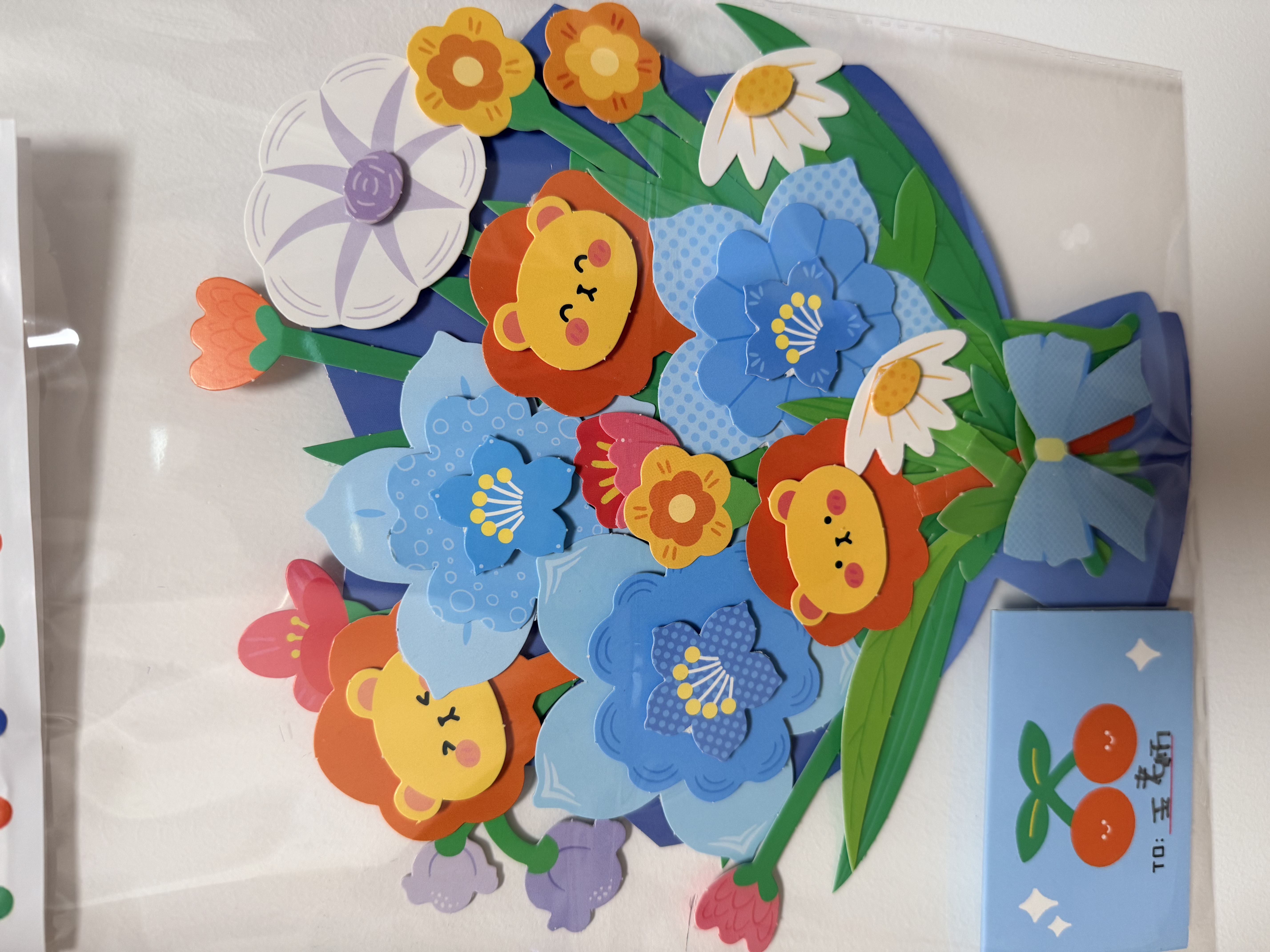 时光学教师节礼物diy手工花束繁花似锦系列3束幼儿园小学生创意3D立体手工diy送老师礼物开学文具 实拍图