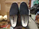 IQGD传统布鞋男老北京布鞋休闲低帮千层底一脚蹬老人鞋052 黑色 42码 实拍图