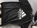 阿迪达斯（adidas）【特价清仓】夏季男女同款短袖男T恤跑步健身运动速干 黑白 2XL 实拍图