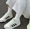 adidas ENTRAP美式校园风运动鞋少年感复古篮球风板鞋阿迪达斯 白色/矾土棕/黑色   43 实拍图