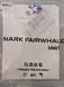 马克华菲（MARK FAIRWHALE）短袖男士夏季潮牌休闲短袖T恤男宽松重磅220g纯棉男装 白色 L 实拍图