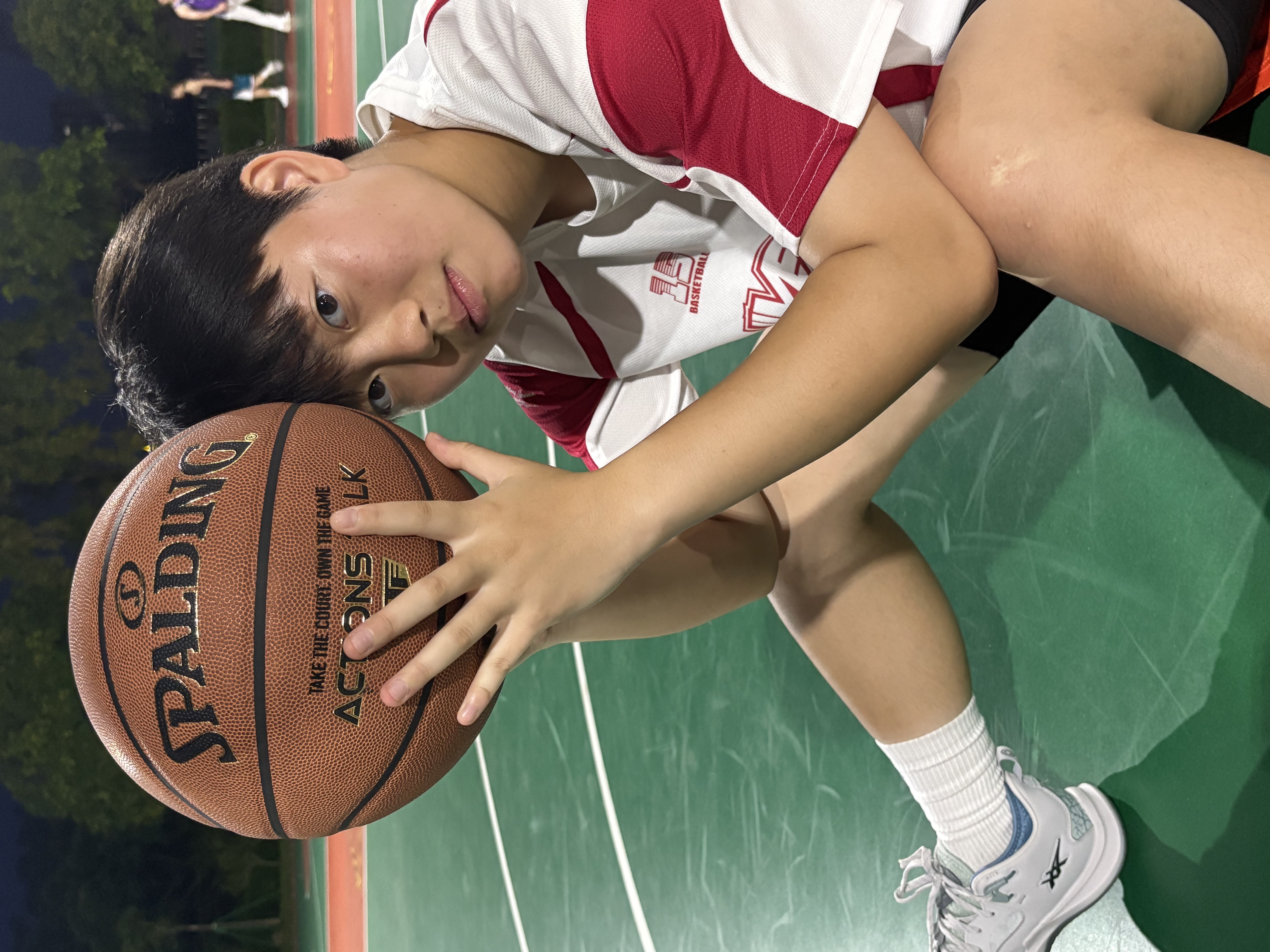 斯伯丁（SPALDING）篮球TF系列类牛皮手感室外水泥地高弹耐磨青少年成人7号赛事用球 实拍图
