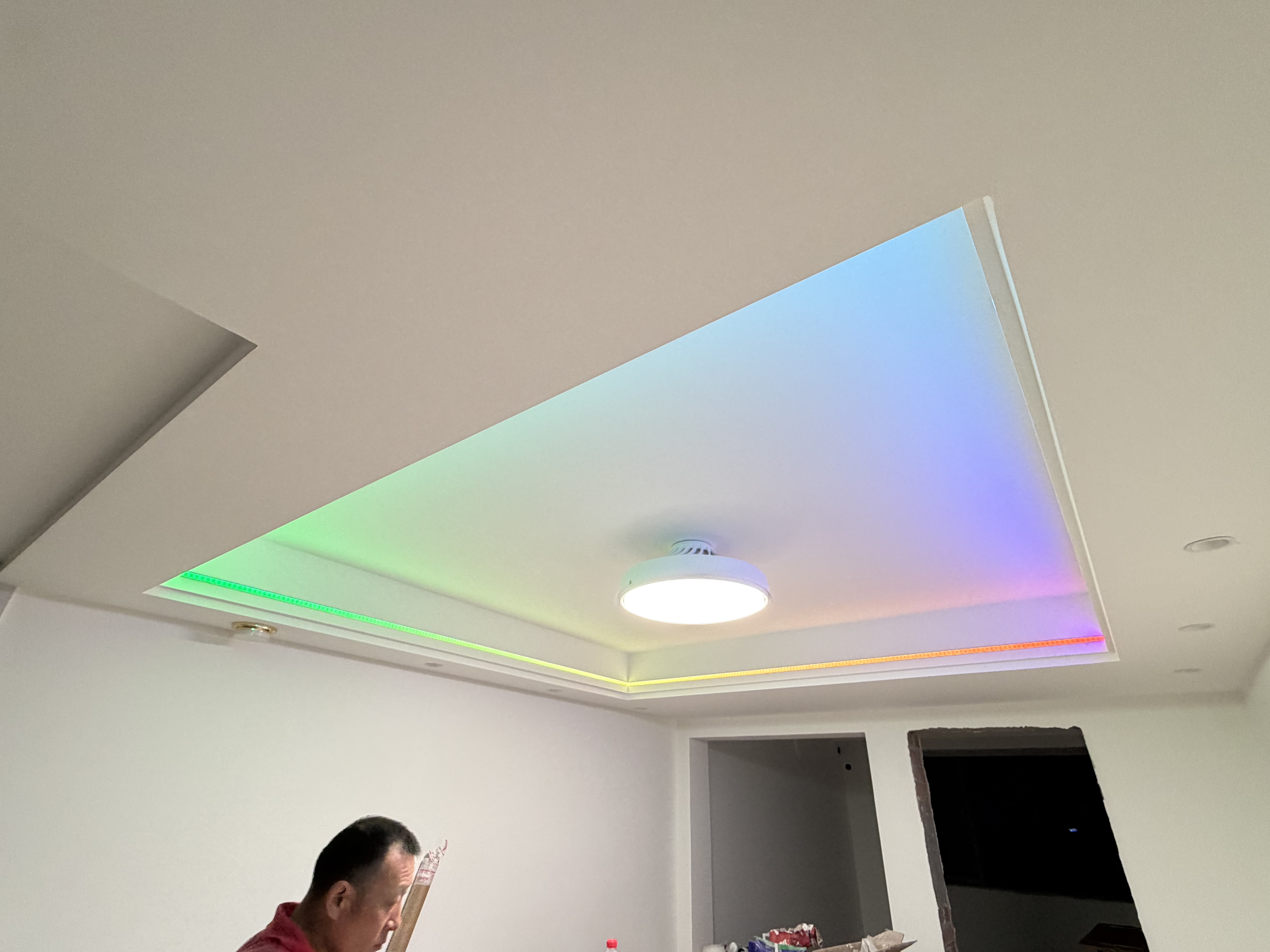 雷士（NVC）高显指照明无叶风扇灯吊扇灯LED隐形静音北欧卧室遥控家用儿童 实拍图
