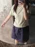 雪茜曼凉感速干裙裤女2026年夏新款山系显瘦高腰韩系简约工装风短裤 实拍图