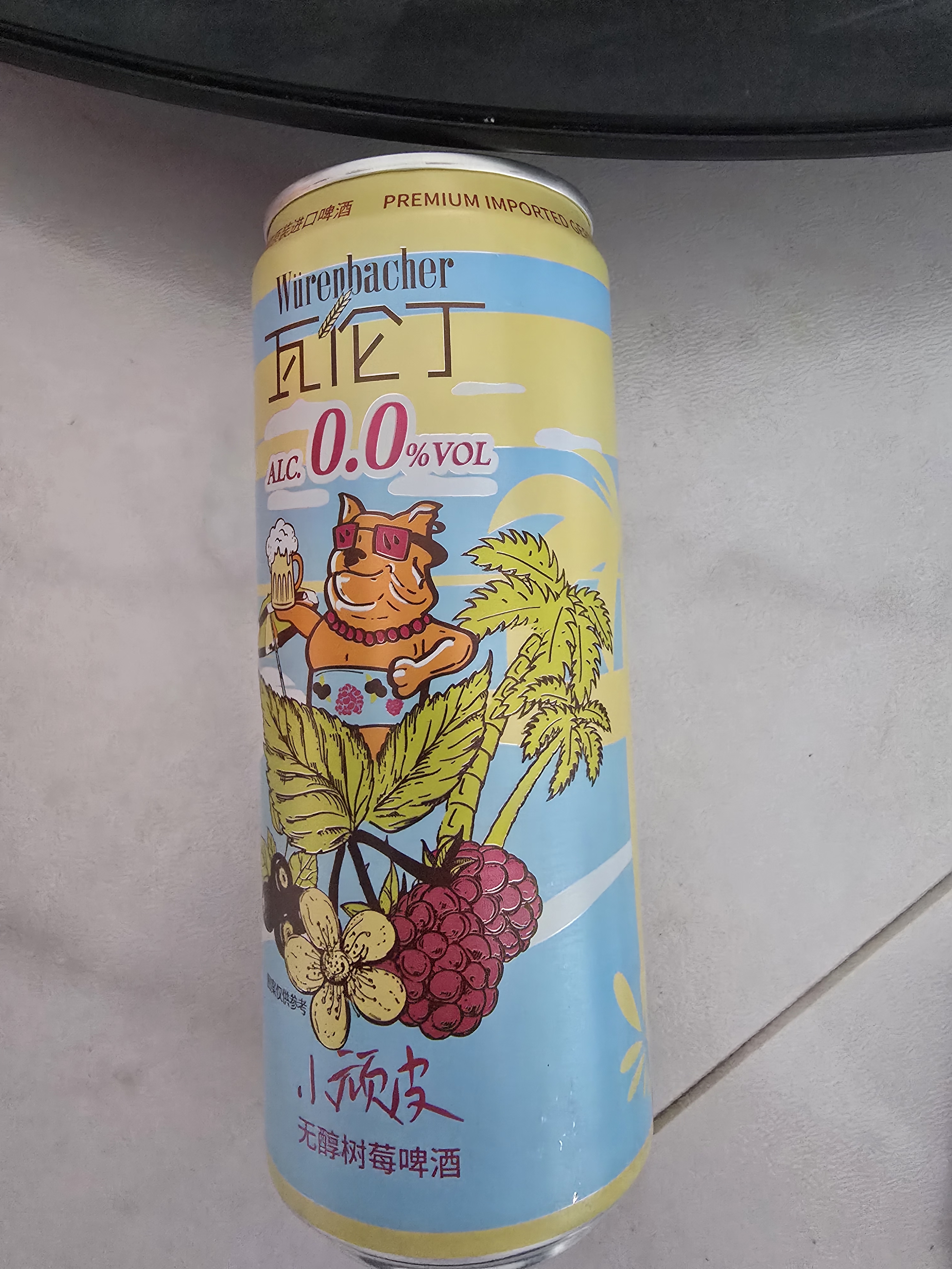 瓦伦丁（Wurenbacher）德国原装进口无酒精 树莓果啤330ml*12听 整箱装 中秋送礼 实拍图