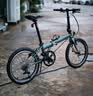 大行（DAHON）P8折叠自行车经典成人20英寸8速折叠车男女式运动单车KBC083 消光灰绿【JD定制版】 实拍图