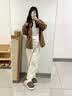 朴西冬季新款简约毛呢女士保暖居家棉拖鞋室内静音 深棕色 44-45 实拍图