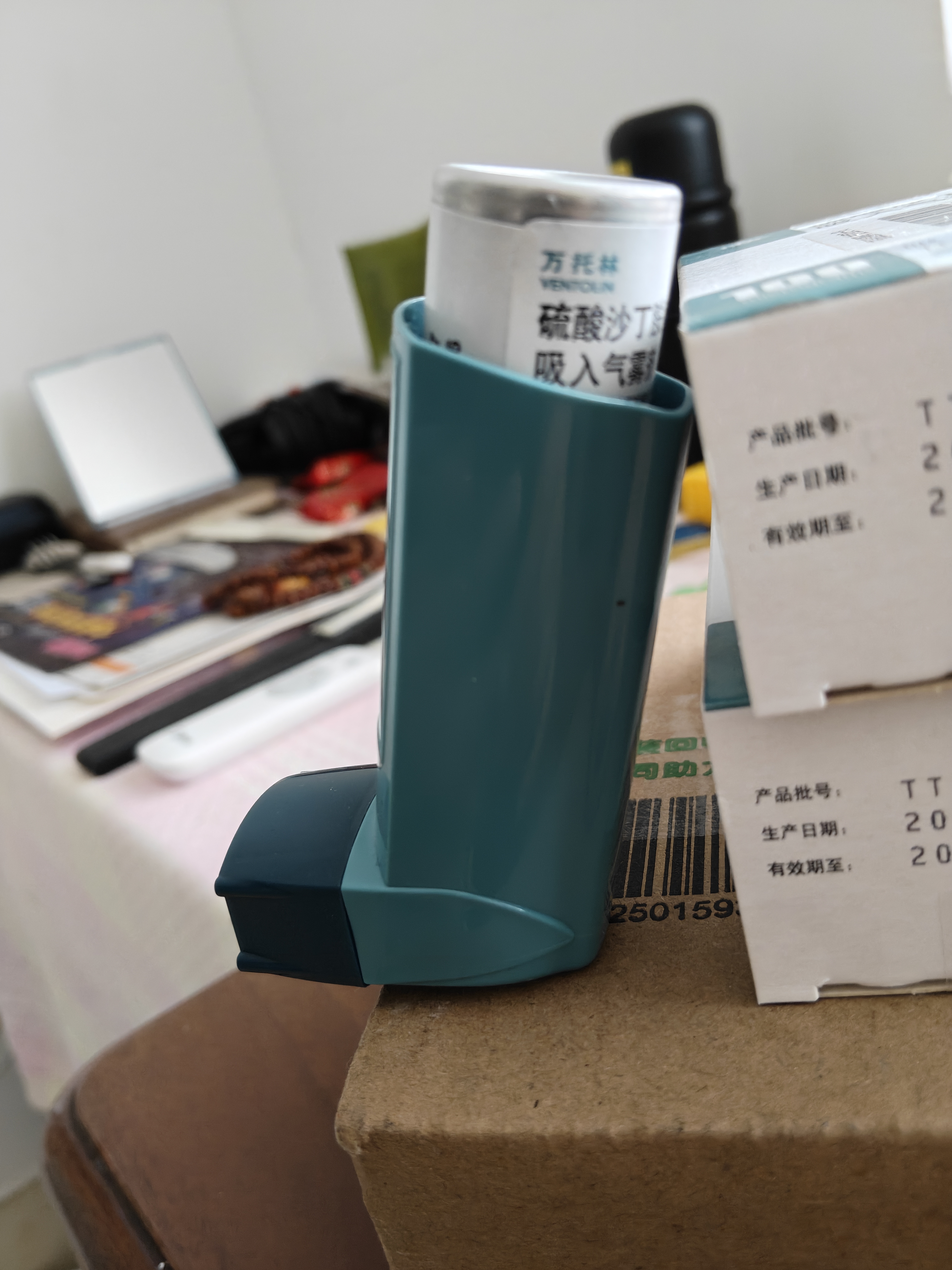 【原研进口】万托林 硫酸沙丁胺醇吸入气雾剂 0.1mg*200揿/盒 4盒装 实拍图
