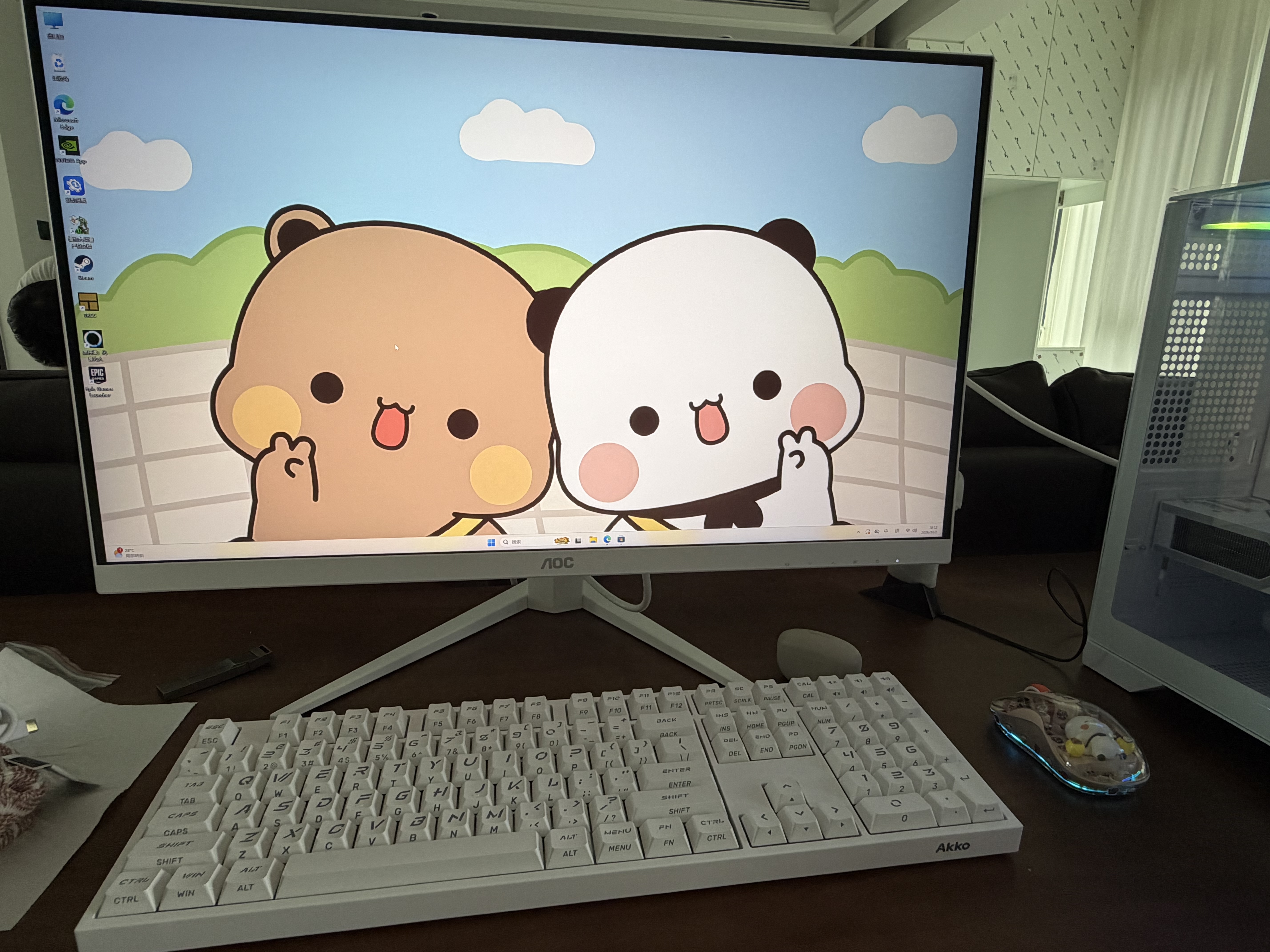 AOC 27英寸2K FastIPS 原生200Hz 1ms HDR400  硬件低蓝光 游戏电竞电脑显示器 典雅白宙斯盾Q27G4/WS 实拍图