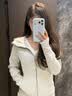 lululemon丨Scuba™ 女士拉链连帽衫*拉绒 杂色核心超浅灰(LW3KAMS) XS /4 实拍图