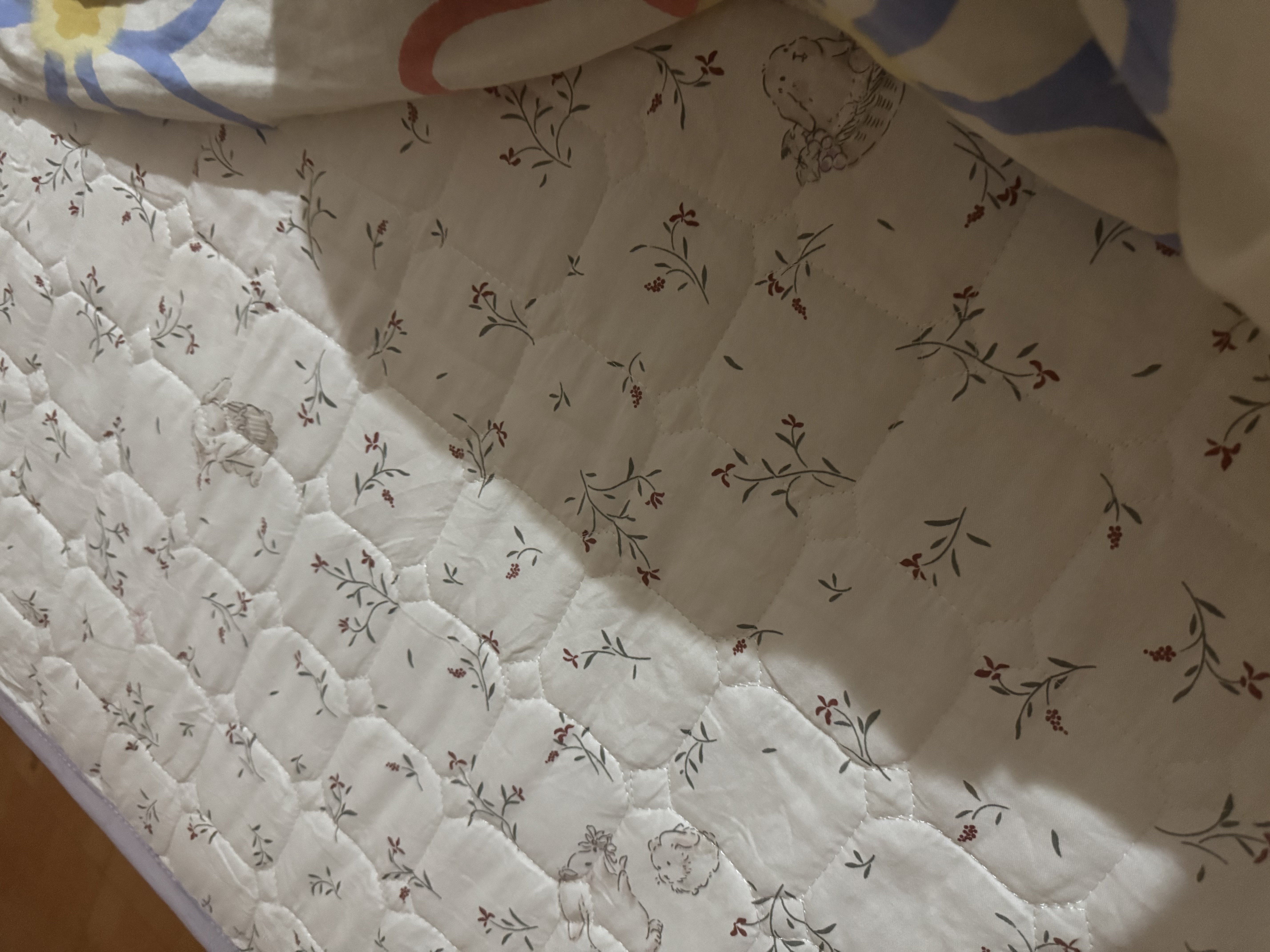 无印良品A类全棉加厚床笠单件 夹棉床罩床垫保护套纯棉全包床笠 1.5*2米 实拍图