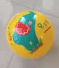 费雪（Fisher-Price）儿童玩具球 宝宝小皮球拍拍球22cm(黄色 赠打气筒)生日礼物礼品 实拍图