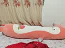 伊美娃娃 牛油果陪睡毛绒玩具大号公仔长条抱枕睡觉玩偶女生可夹腿布娃娃 桃子抱枕【升级带内胆】1.35米 实拍图