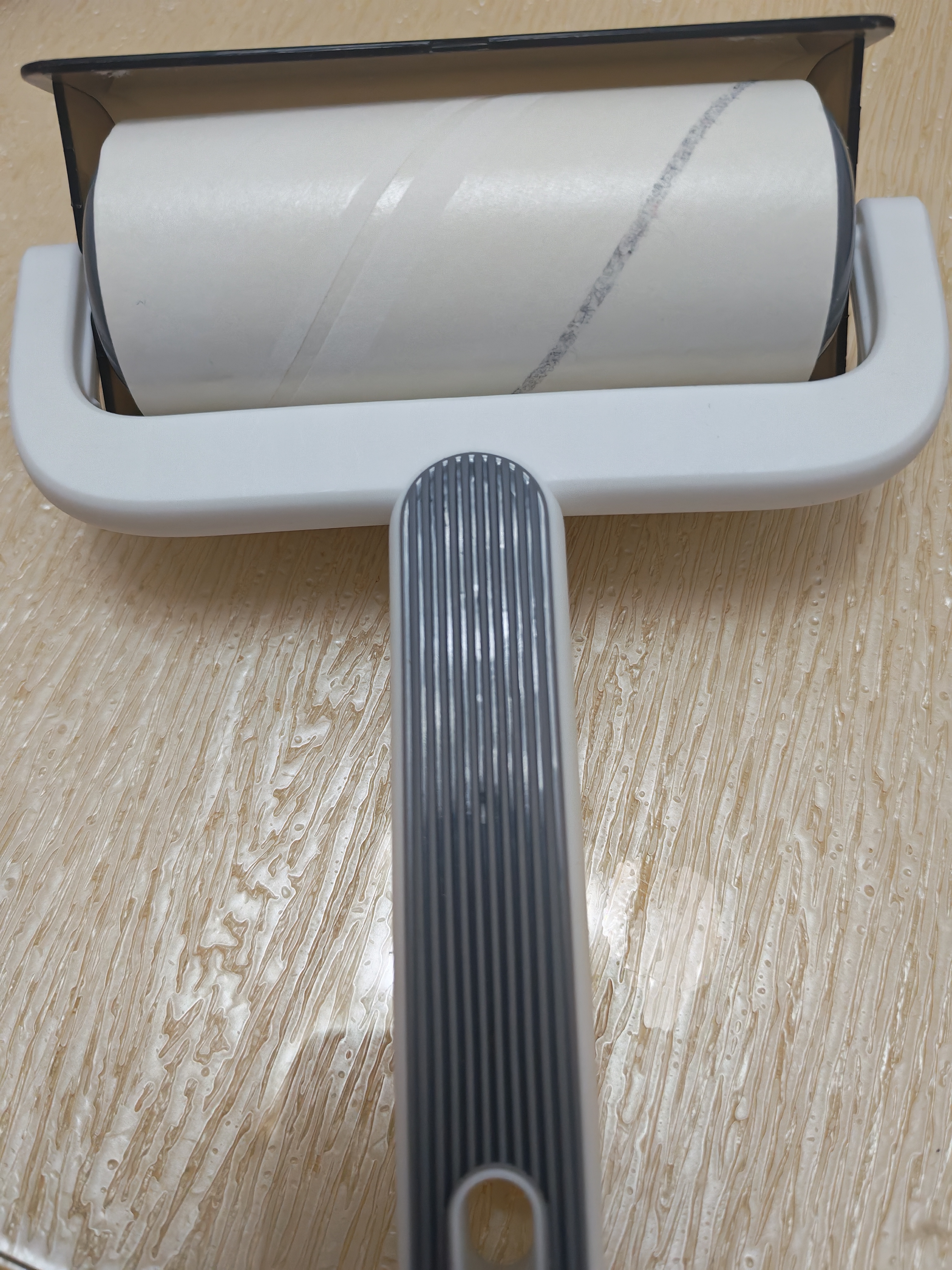 初舍（CHUSHE）粘毛器滚筒10cm10卷600撕粘毛滚筒宠物地毯沙发吸猫毛神器粘尘纸 实拍图