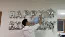 多美忆生日场景布置生日装饰男孩女孩生日快乐铝膜气球 银色套装 实拍图