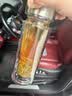 希诺双层抗菌玻璃杯男车载过滤水杯高档商务办公泡茶杯子节日礼物 实拍图