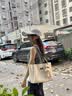 CALWAN KEODH轻奢牛皮托特包单肩女包2026新款手提包生日礼物高级感送女友老婆 蓝色-小众品牌时尚百搭通勤 实拍图