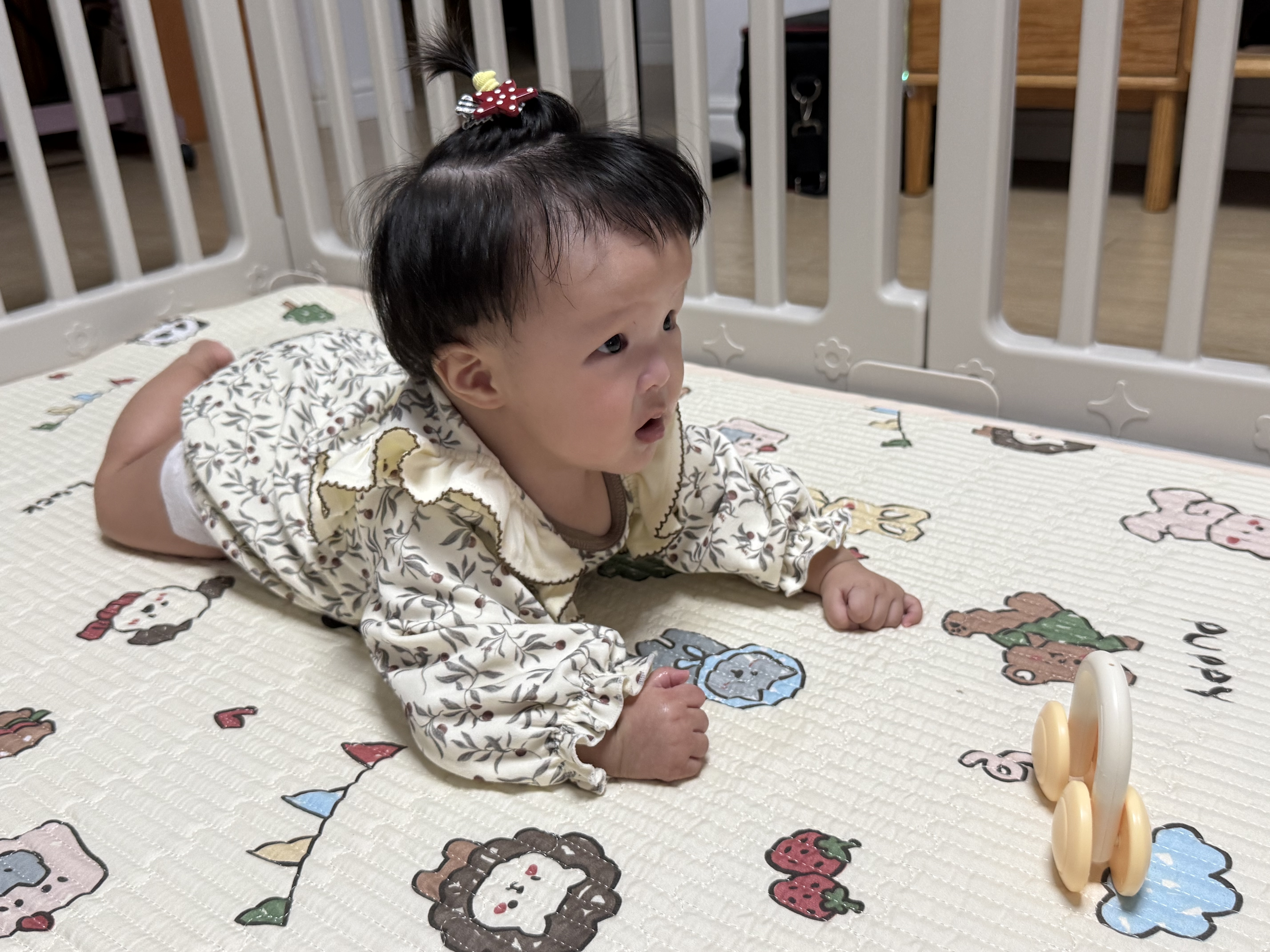 贝易大自然围栏地上爬爬垫婴儿客厅室内宝宝爬行垫儿童游戏围栏地垫 单围栏 - 150*180CM 实拍图