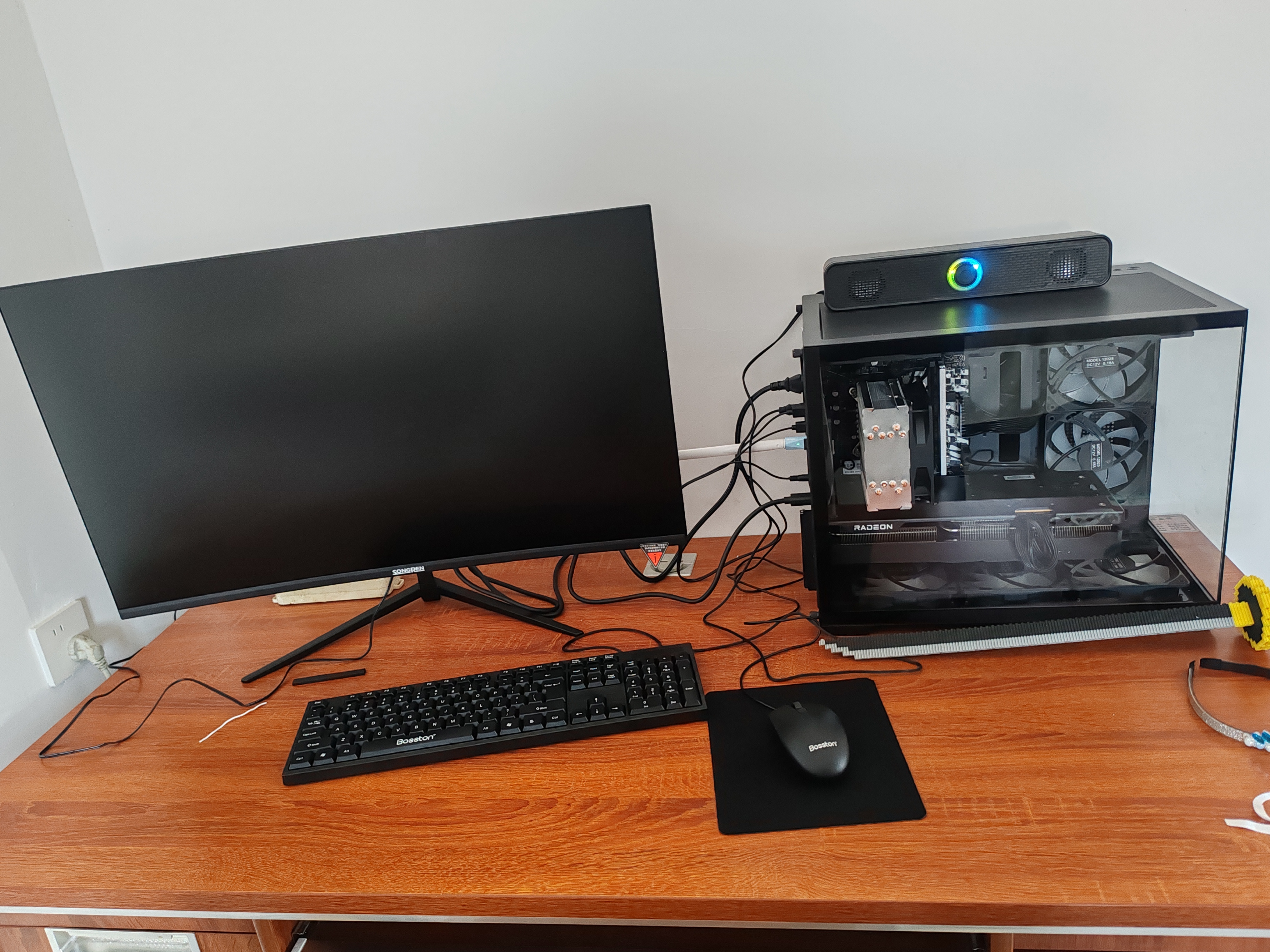 华硕（ASUS）ROG海景房5060全家桶14代酷睿i7台式电脑DIY组装机PBA独显主机直播设计游戏电竞企业大额补贴整机 全家桶：14代酷睿14400丨RTX5060丨热销 主机+27英寸高刷显示器 实拍图