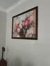 良木美式餐厅装饰画牡丹花油画客厅挂画欧式餐厅高级感壁画2026新款 A款富贵牡丹+复古棕框 40*60cm 皮纹膜画面HC3【经典皮纹肌理】 实拍图