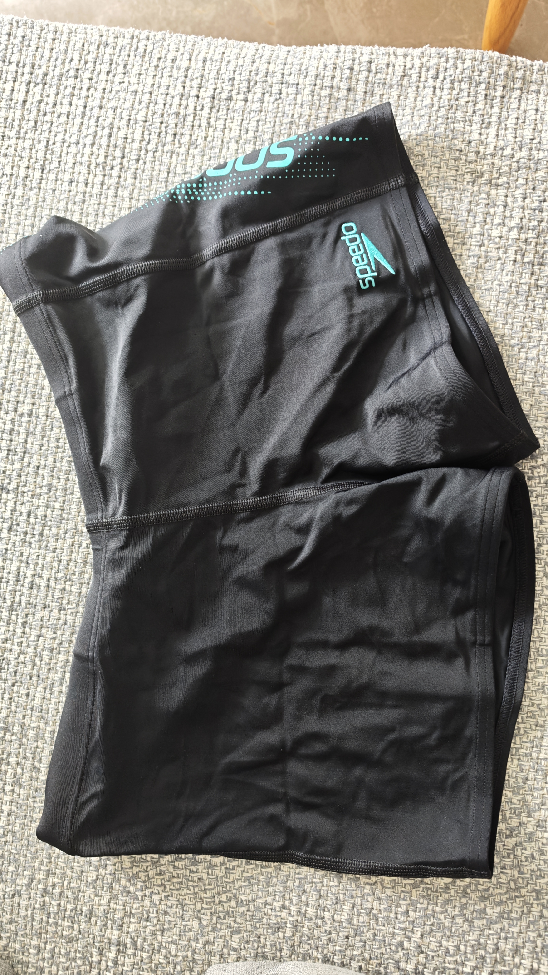 速比涛（Speedo）泳裤男专业动感大标高弹速干运动海边防晒抗氯平角泳裤 中灰蓝 36 实拍图
