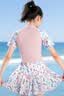 361°儿童泳衣女童女孩夏季可爱连体裙式平角中大童游泳衣装备泳装 实拍图