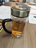 希诺抗菌玻璃杯双层带把手泡茶杯子男士高档家用办公水杯节日礼物 实拍图
