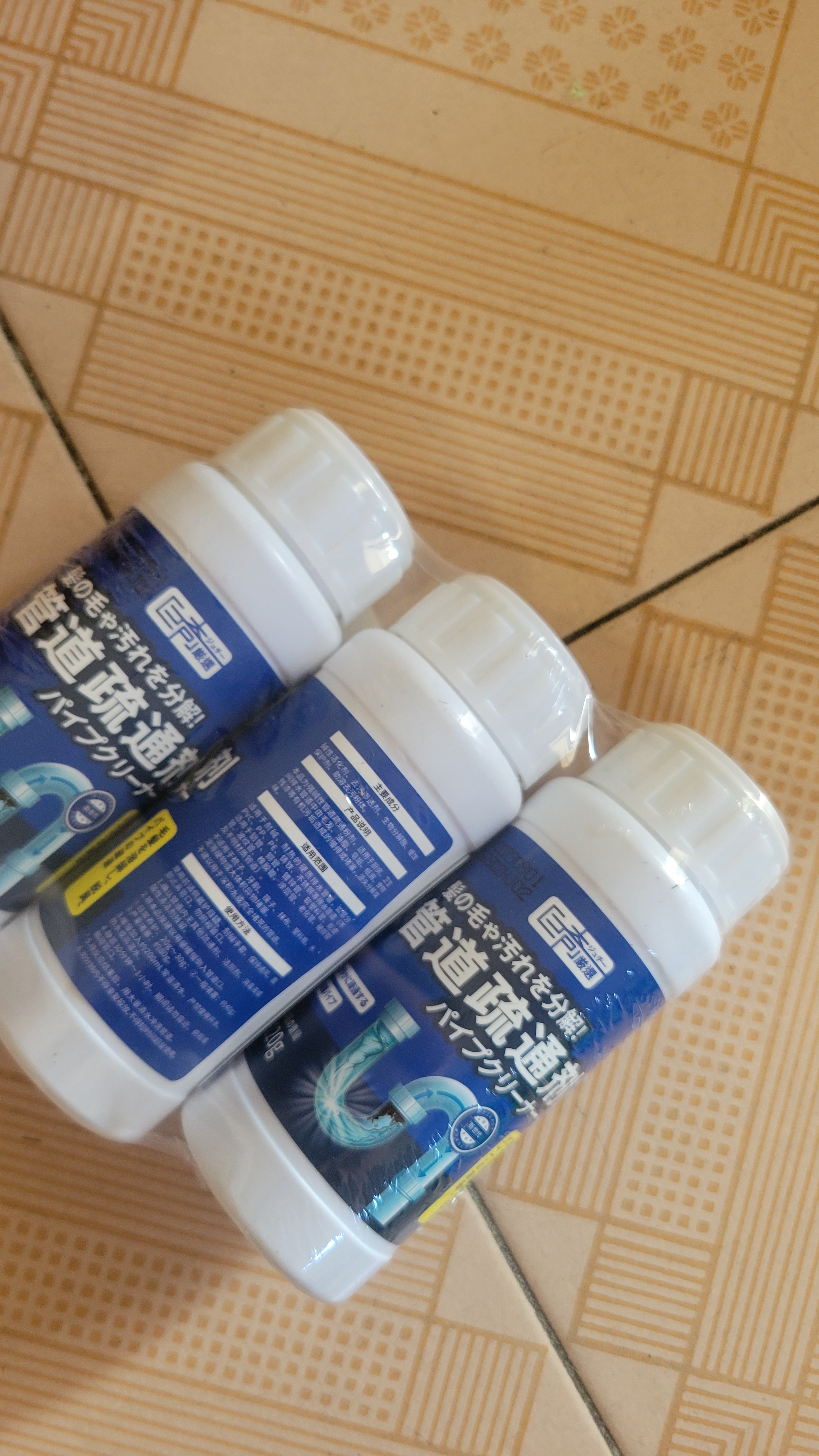 巨奇（JUQI）管道疏通剂下水道高速管道疏通泡泡粉厨房马桶强力溶解剂120g3瓶 实拍图