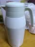 膳魔师（THERMOS） 保温壶家用大容量办公热水瓶暖壶2L男女不锈钢真空水壶 THS/THX THS-2000清新白绿 2L 实拍图