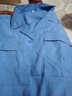 锦万泽 夏季工作服男女夏装薄款长袖套装工人劳保服车间工厂服定制 蓝色夏季短袖上衣 001 L (170) 实拍图