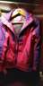 南极人（Nanjiren）冲锋衣裤男三合一两件套防风防水透气保暖户外登山滑雪服 女玫红色 M 实拍图