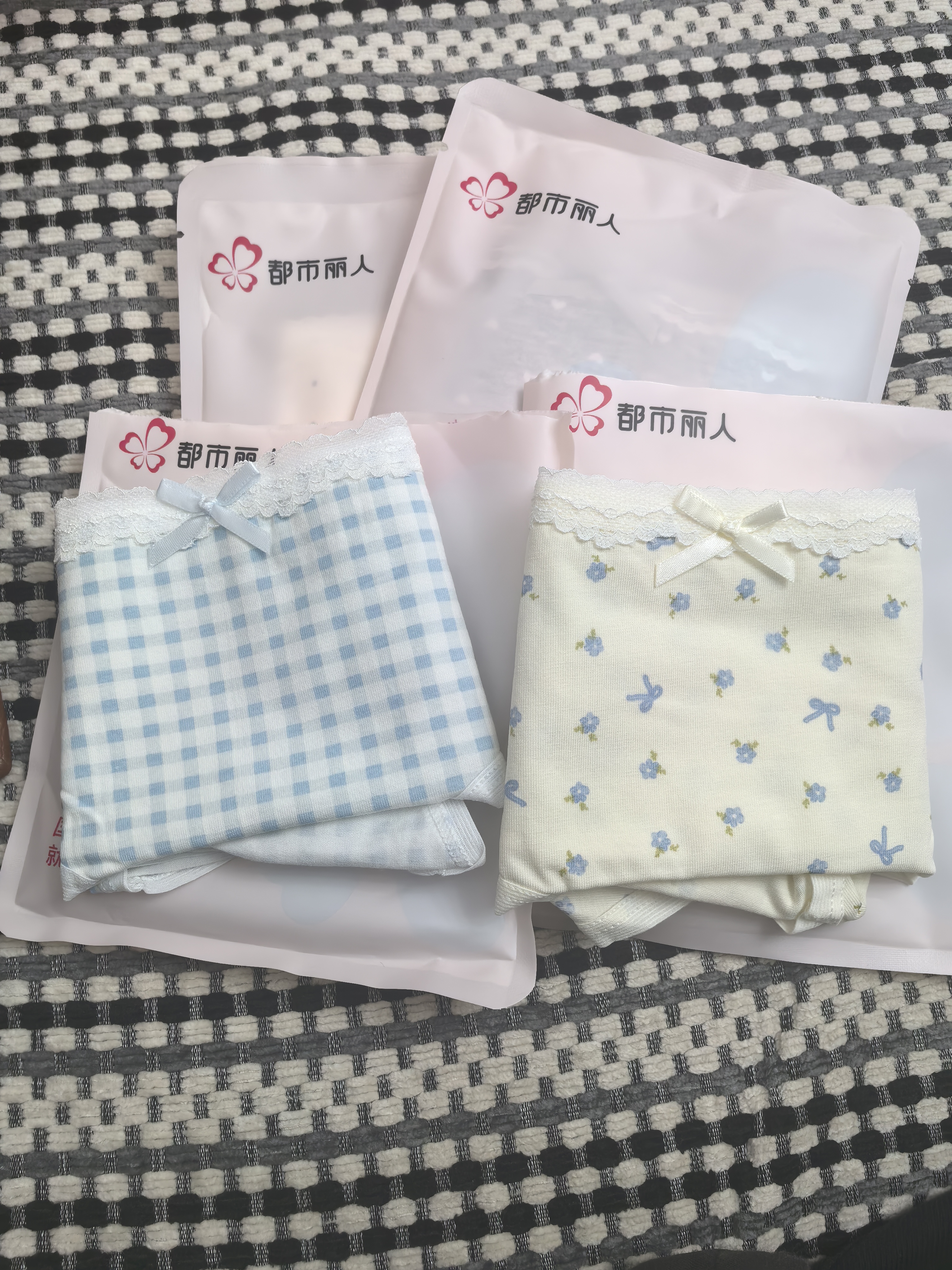 都市丽人首次免洗女士内裤纯棉2026新款10A抗菌加长裆少女生A类棉三角短裤 实拍图