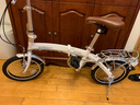 GOGOBIKE构构12寸男女式成人学生小型迷你便携超轻铝合金小轮折叠自行车 16寸天使 白色 实拍图
