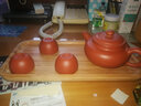 宏中 宜兴原矿紫砂杯手工 功夫茶具小茶杯情侣杯 品茗杯主人单杯 朱泥-功夫品茗小杯25cc-3个39 实拍图