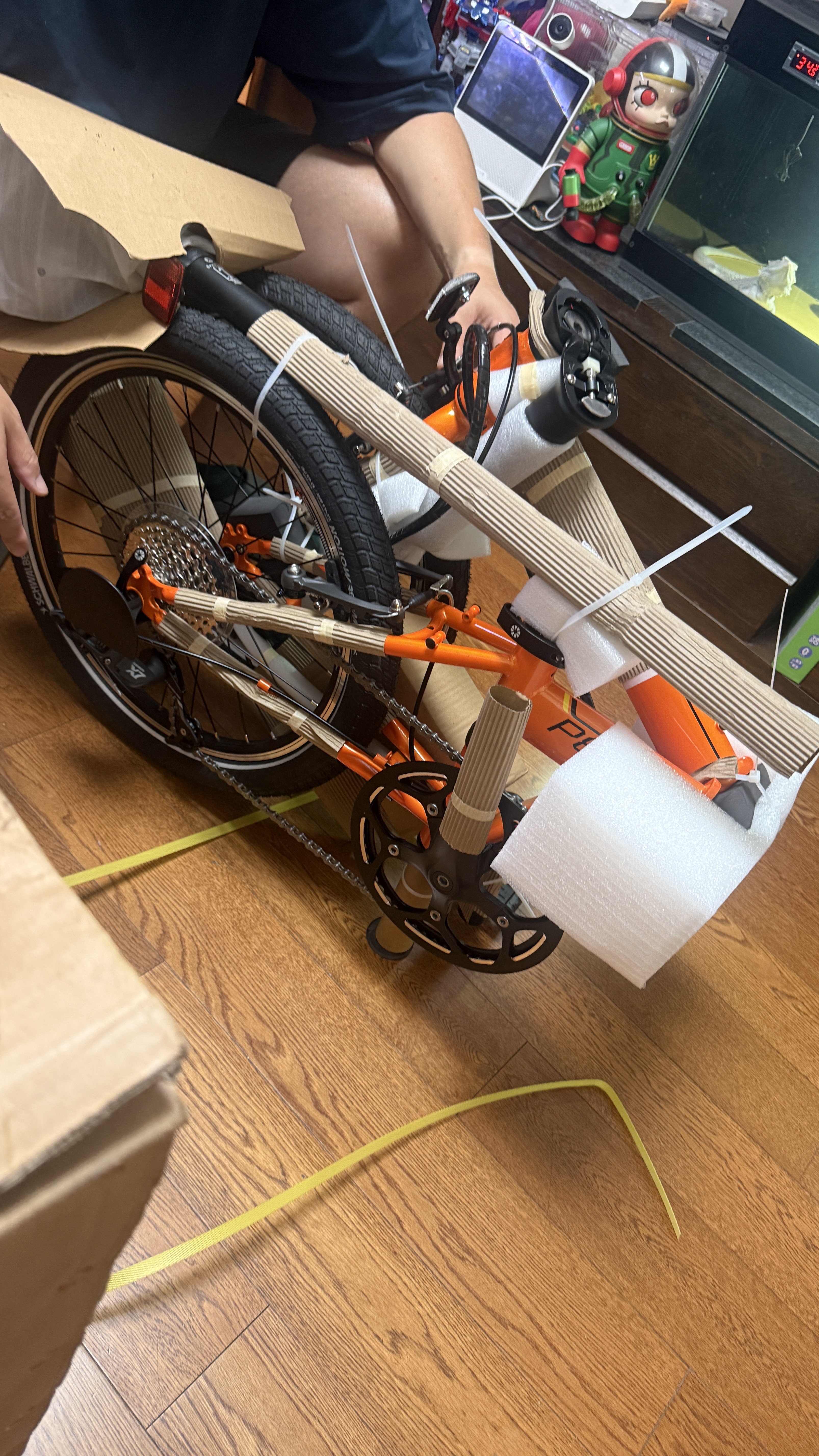 大行（DAHON）P8折叠自行车20英寸8级变速单车KBC083 橙色经典版--京仓 实拍图