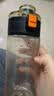 京东京造 水杯 运动大容量儿童吸管杯子学生 【PPSU黄金树脂】黑橙550mL 实拍图
