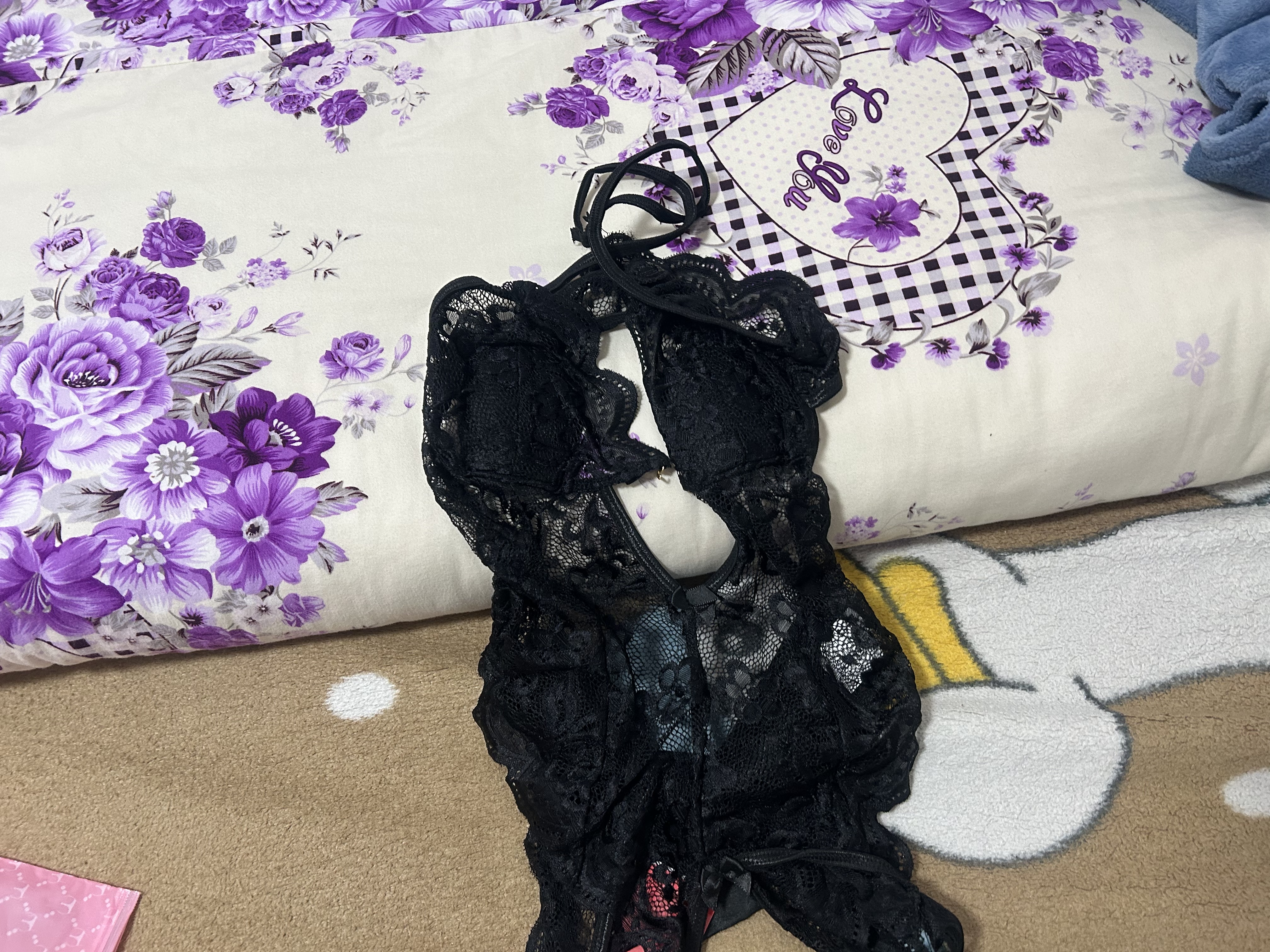 曼烟情趣内衣用品制服纯欲性感睡衣吊带开阴sm羞耻夫妻刺激高档黑9153 实拍图