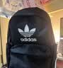 adidas休闲日常通勤运动双肩背包学生书包开学男女阿迪达斯三叶草   黑色/白   NS(均码) 实拍图