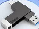 ThinkPad联想Thinkbook 128GB Type-C USB3.1 U盘 读速150MB/s 手机电脑 双接口 u盘办公商务优盘BU100 实拍图