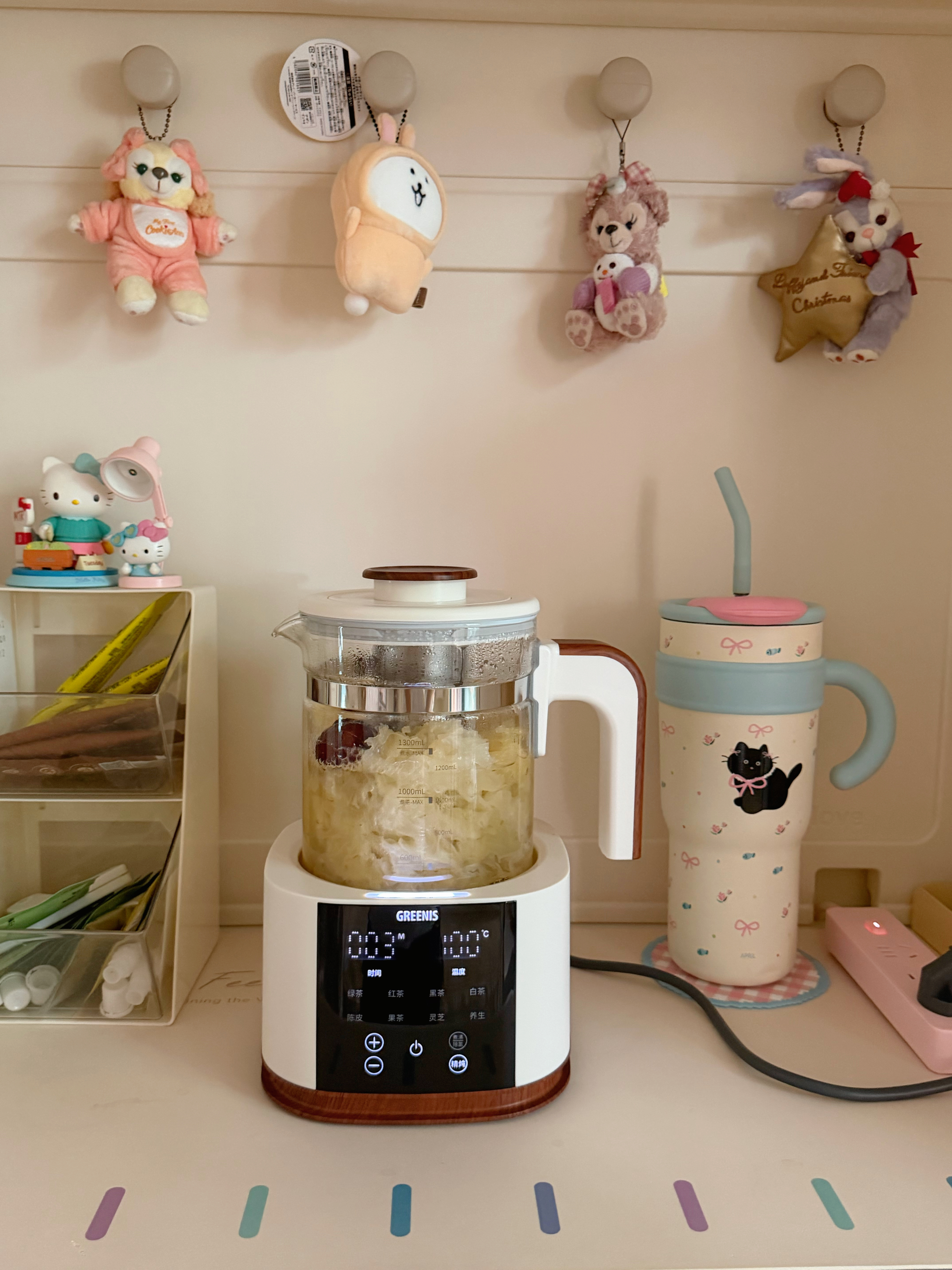 格丽思（GREENIS）养生壶纯钛煮茶壶陈皮煮茶器家用炖煮壶花茶壶烧水壶保温一体全自动恒温电热水壶电炖壶礼物 实拍图