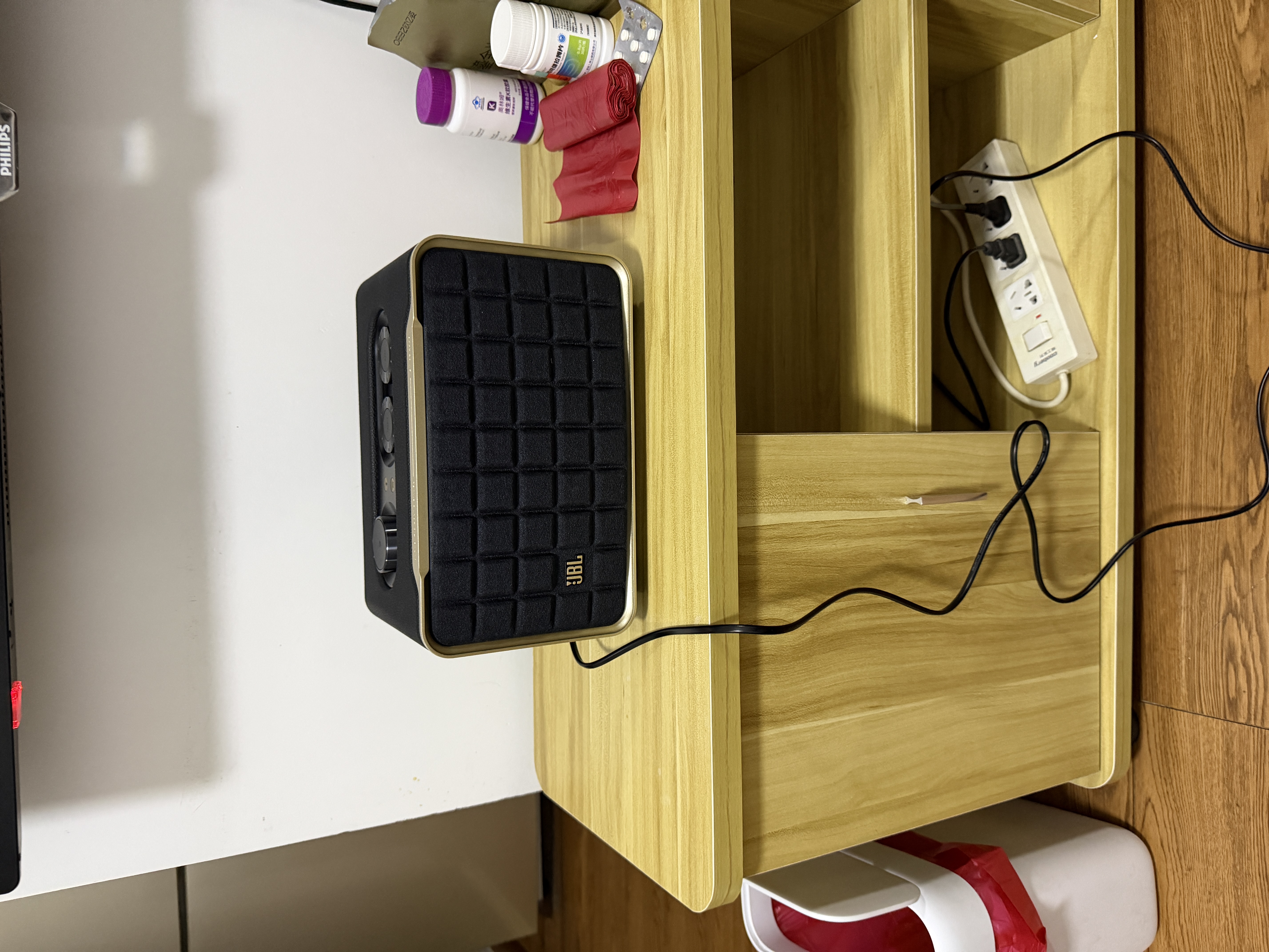 JBL【80周年尊享礼盒】音乐世家A200 蓝牙音响 电脑桌面音箱家用室内低音炮WiFi蓝牙  黑色 实拍图
