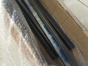 卡贝（cobbe） 衣柜挂衣杆衣橱横杆橱柜挂杆托法兰座衣架杆配件加厚五金晾衣杆 A款古典黑底座+挂衣杆 141-160cm杆 实拍图