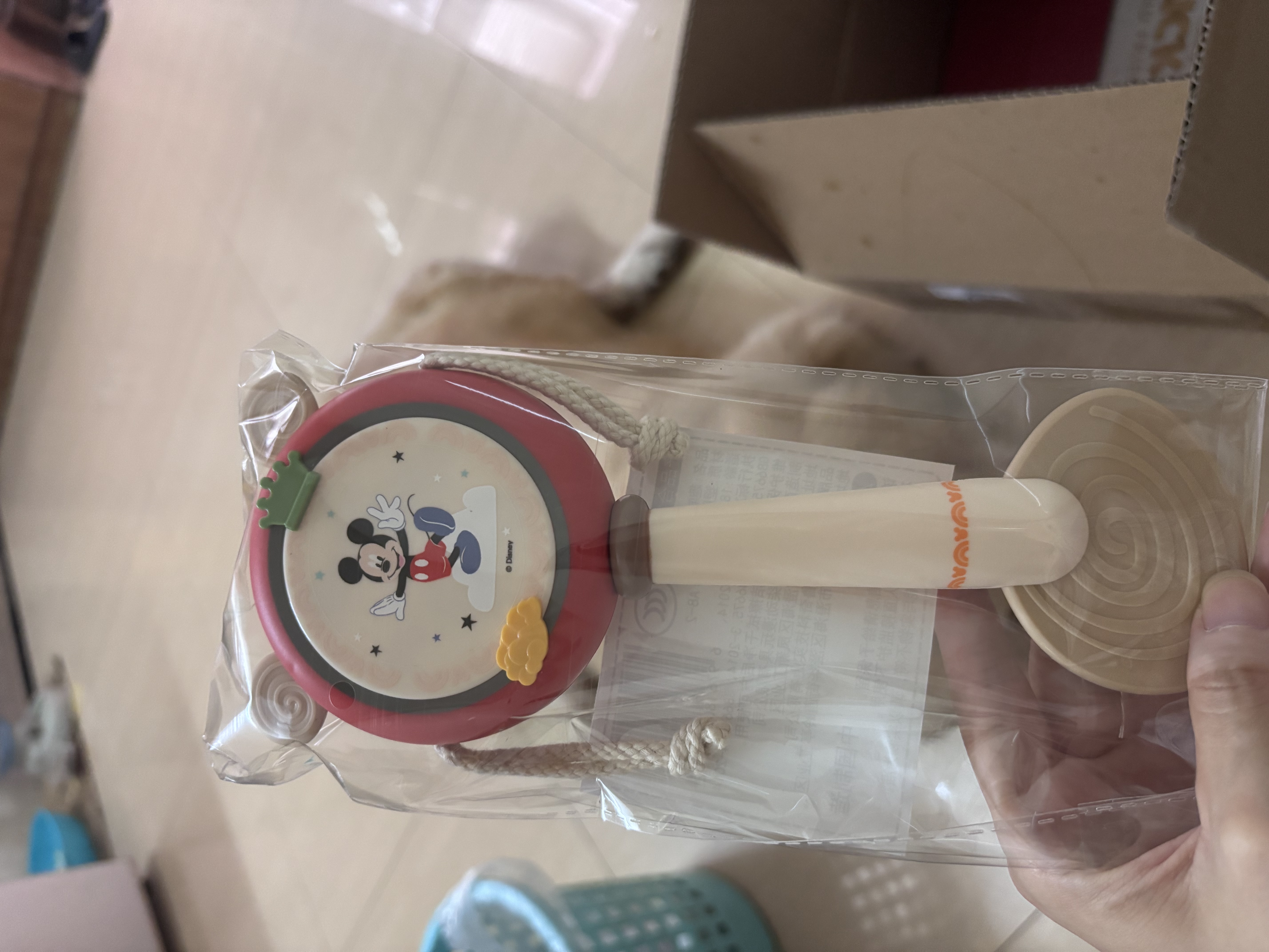迪士尼（Disney）新生婴儿礼盒见面礼高档满月宝宝礼物安抚巾拨浪鼓玩具0-6个月 实拍图