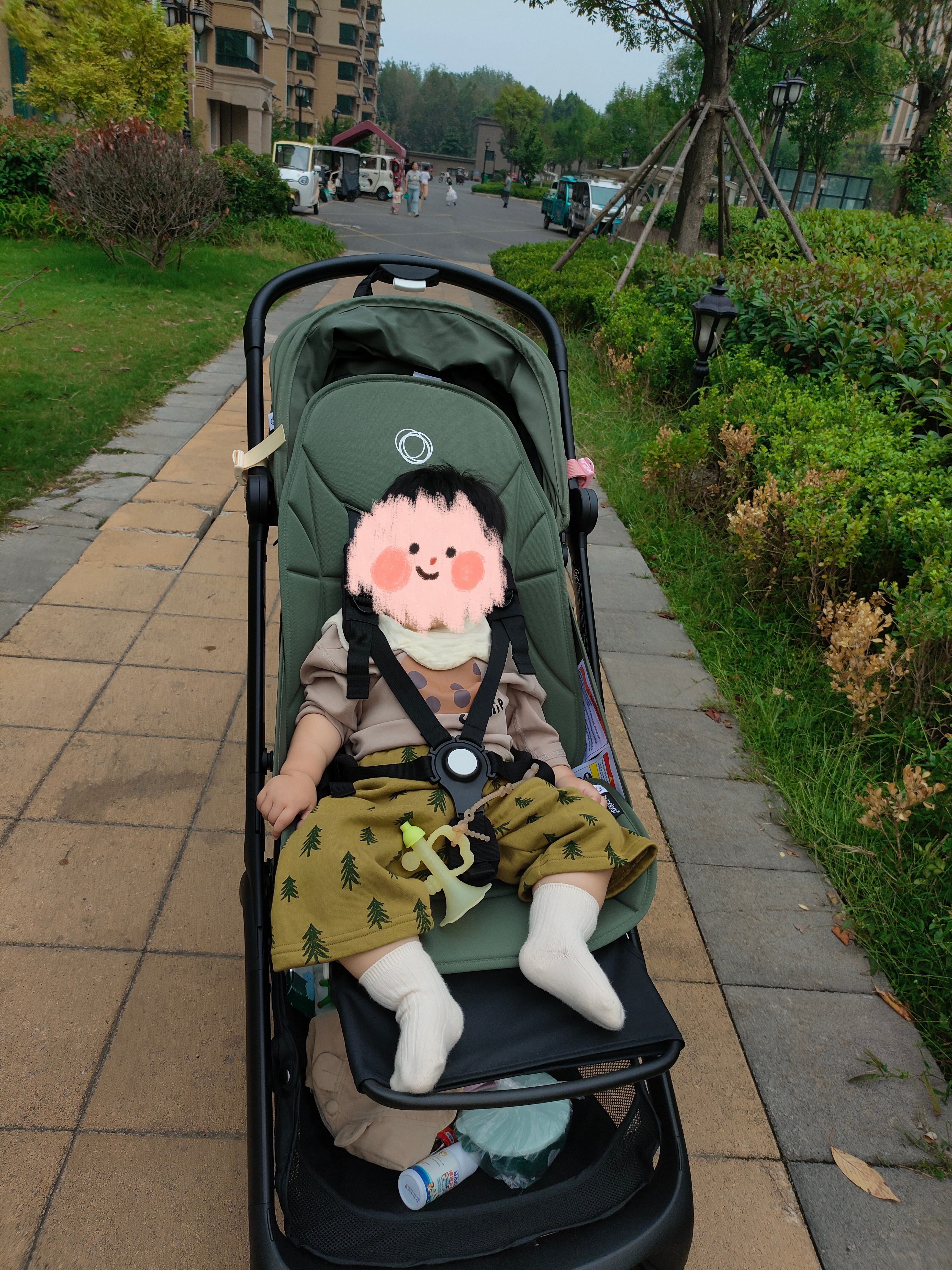 博格步（BUGABOO）Bugaboo Butterfly 博格步轻便婴儿推车多功能可登机 丛林绿 实拍图