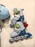 小状元儿童轮滑鞋6-12岁溜冰鞋全闪可调节生日礼物 26年新升级 蓝S 实拍图