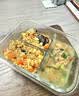 小熊（Bear）高硼硅玻璃保鲜饭盒可微波炉加热专用餐盒格洗碗机可用 JC012-P04 实拍图
