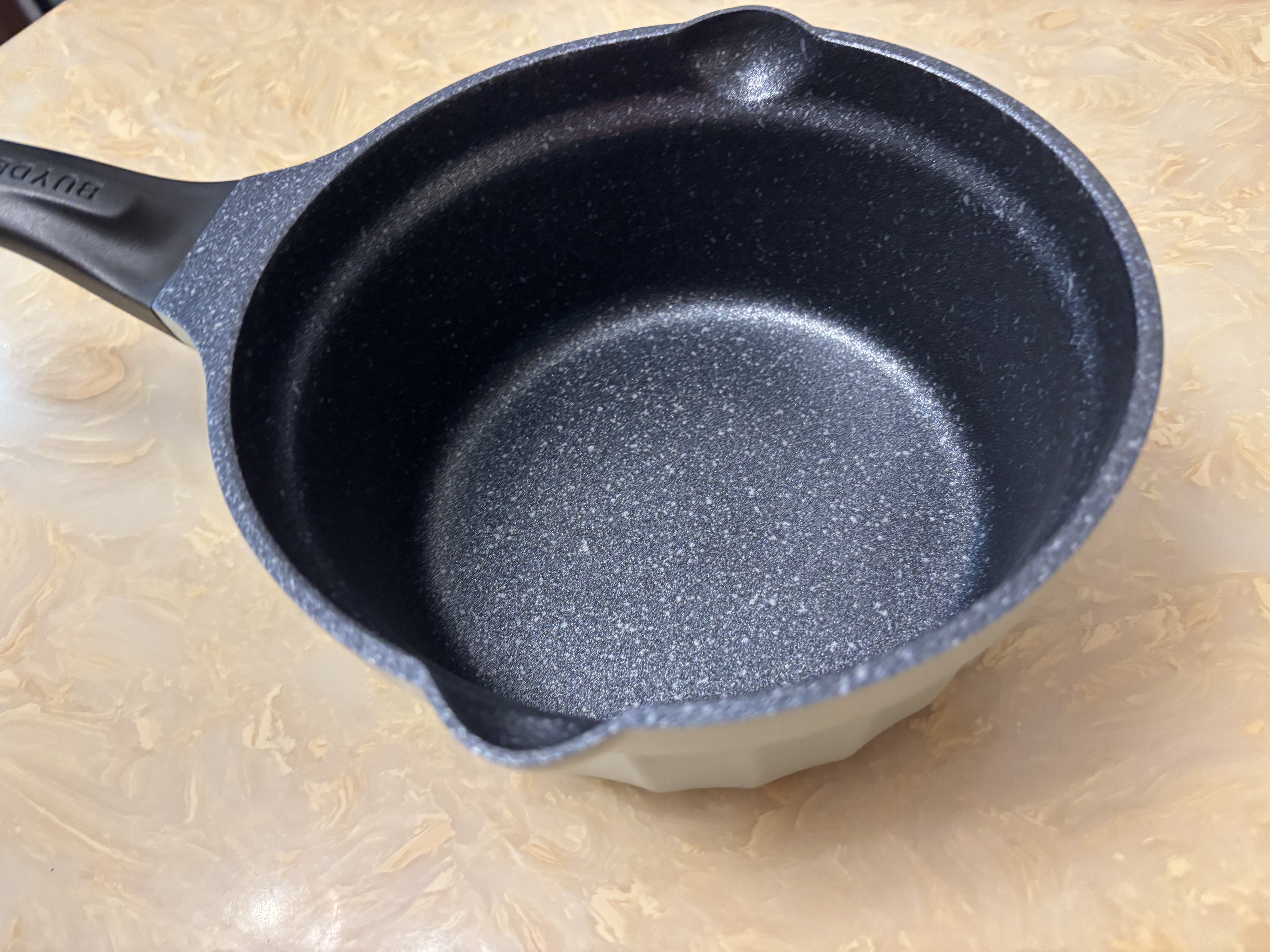 北鼎（Buydeem）小奶锅辅食锅泡面锅煮粥锅婴儿不粘锅热奶煮蛋雪平锅18cm浅杉绿 实拍图